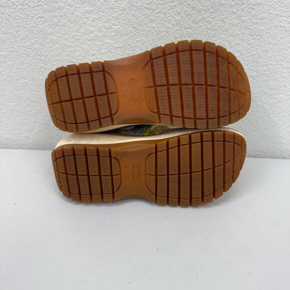 Crocs Mega Crush Retro Floral Platform Open Toe Sandals Shoe 208966 Womens sz 11 - Picture 8 of 8